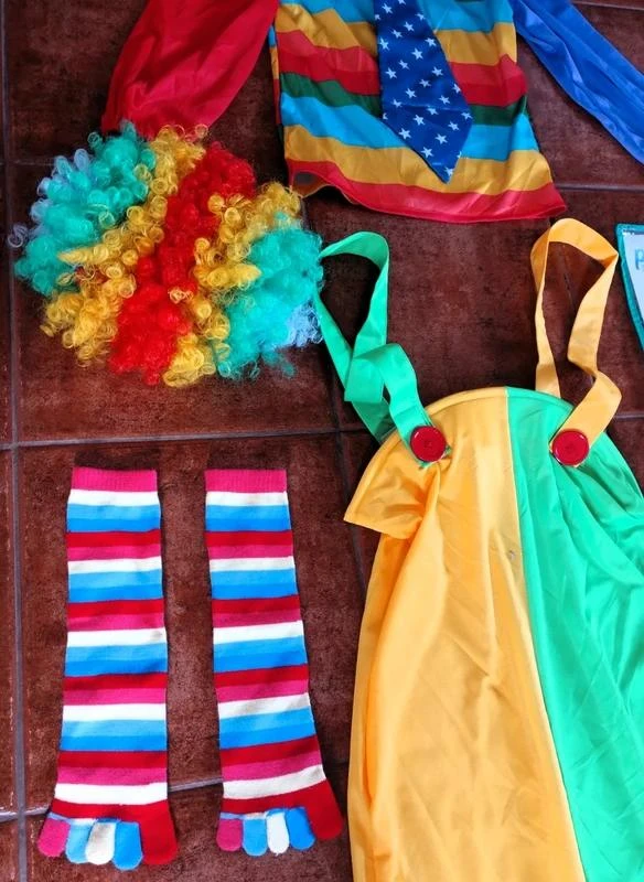 Disfraz de Carnaval Halloween 7-9 Años Payaso Accesorios – photo 3